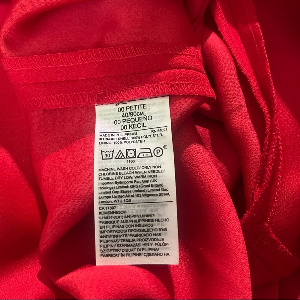 Banana Republic Elegant Red Women's Halter Jumpsuit Size 00P - Picture 8 of 9